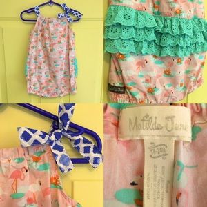Matilda Jane onesie flamingo ruffle pink 18-24 months